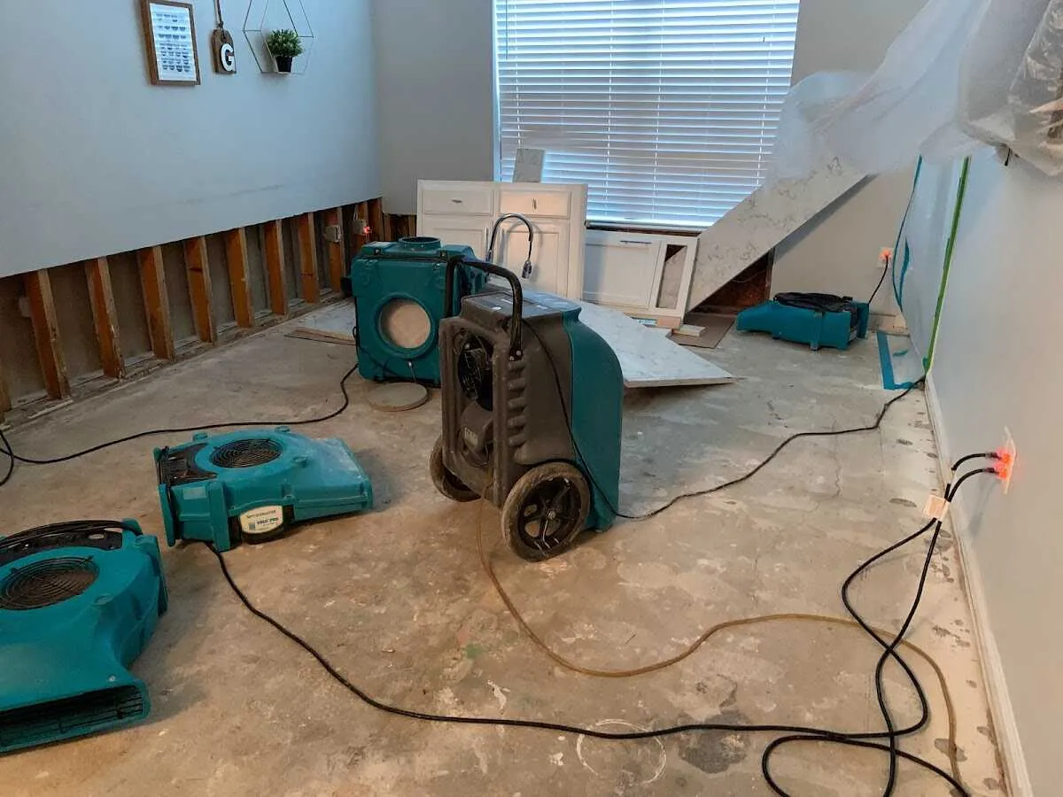 Dehumidifier in flood-cut room for Water Extraction & Removal in Napili-Honokowai